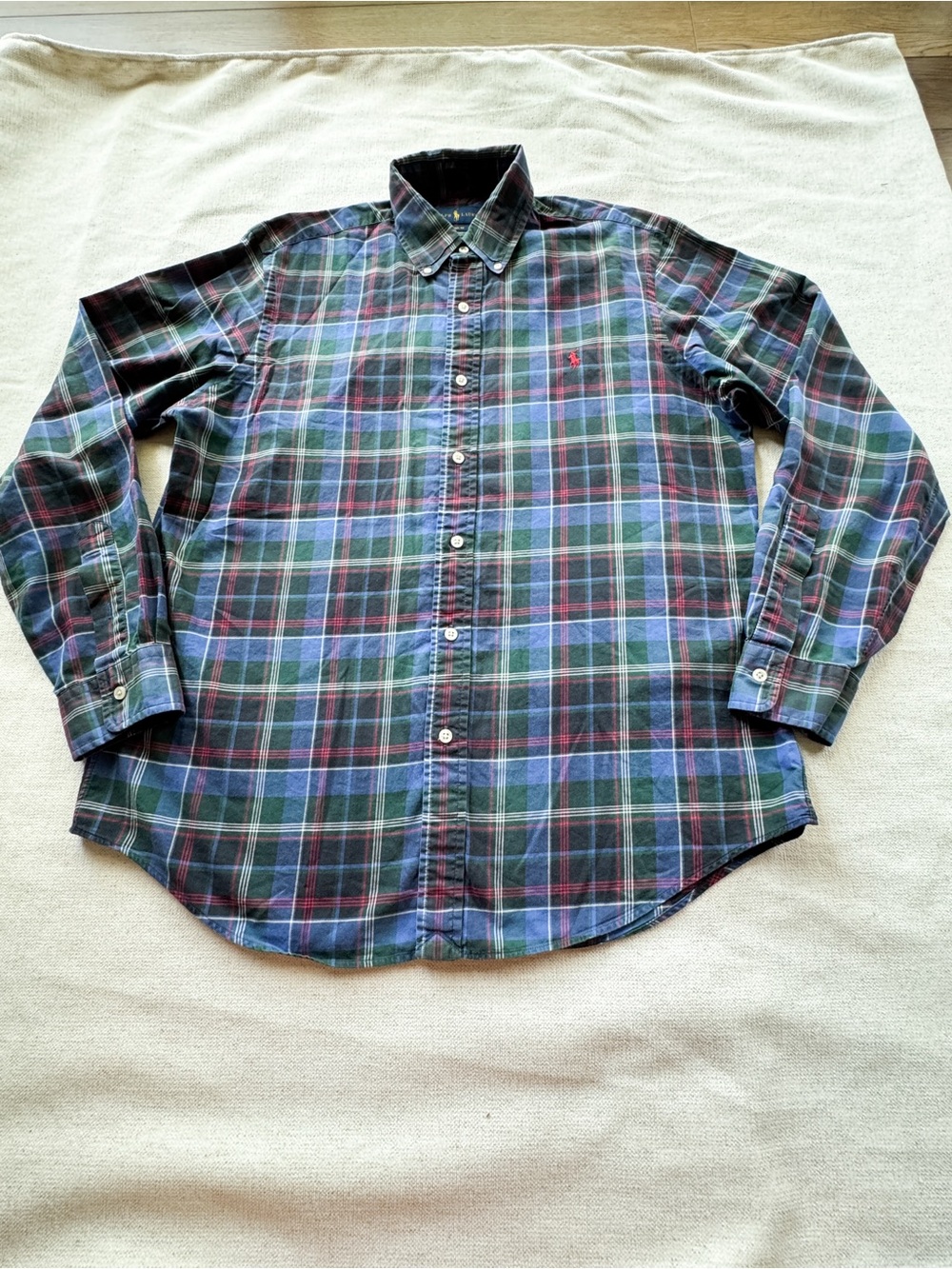 Polo Ralph Lauren Men's size M long sleeve Classic Button-Down Plaid Shirt
